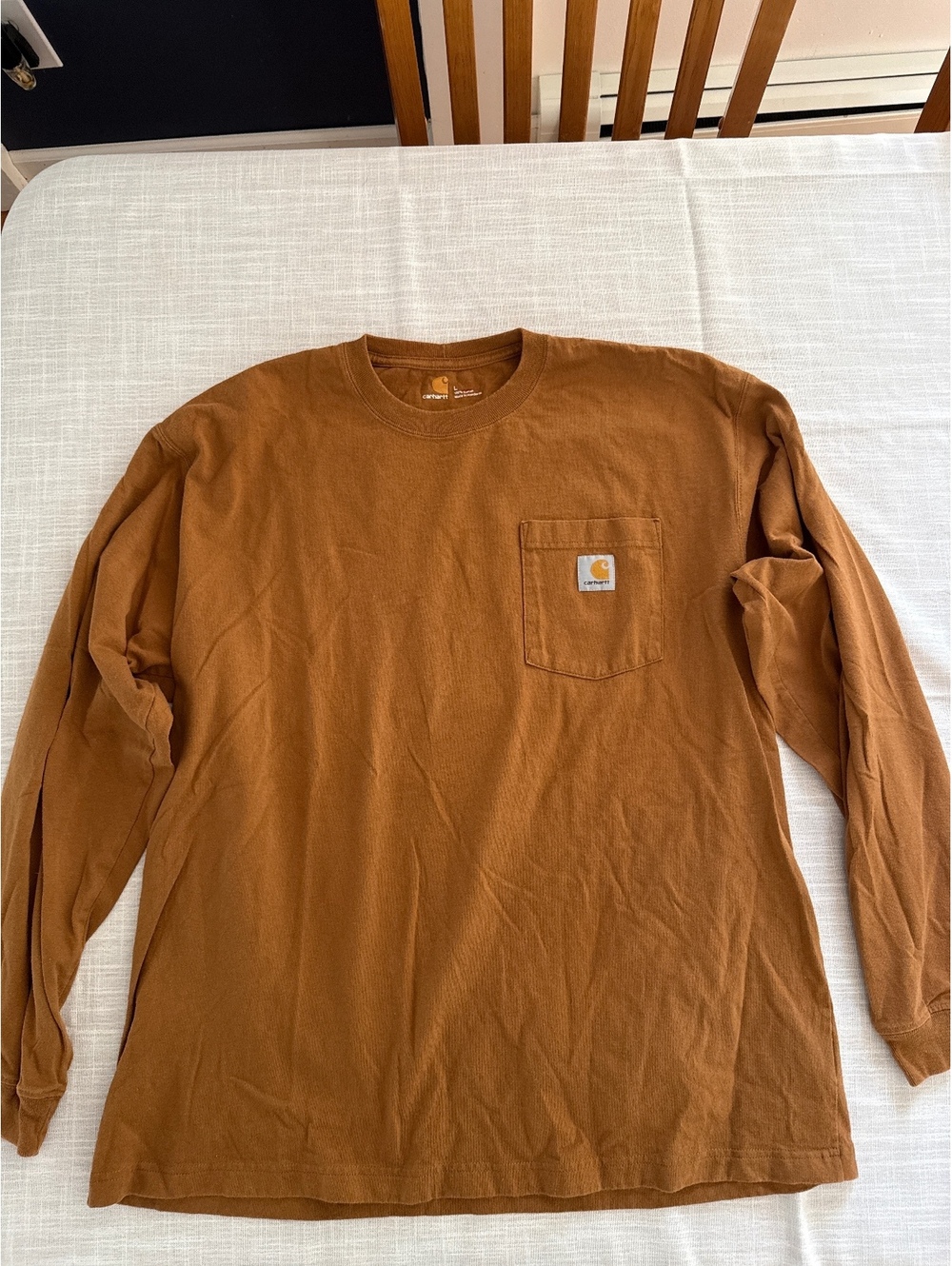 Men’s Carhartt, long sleeve cotton shirt, size large
